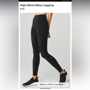 Alo moto leggings NWT